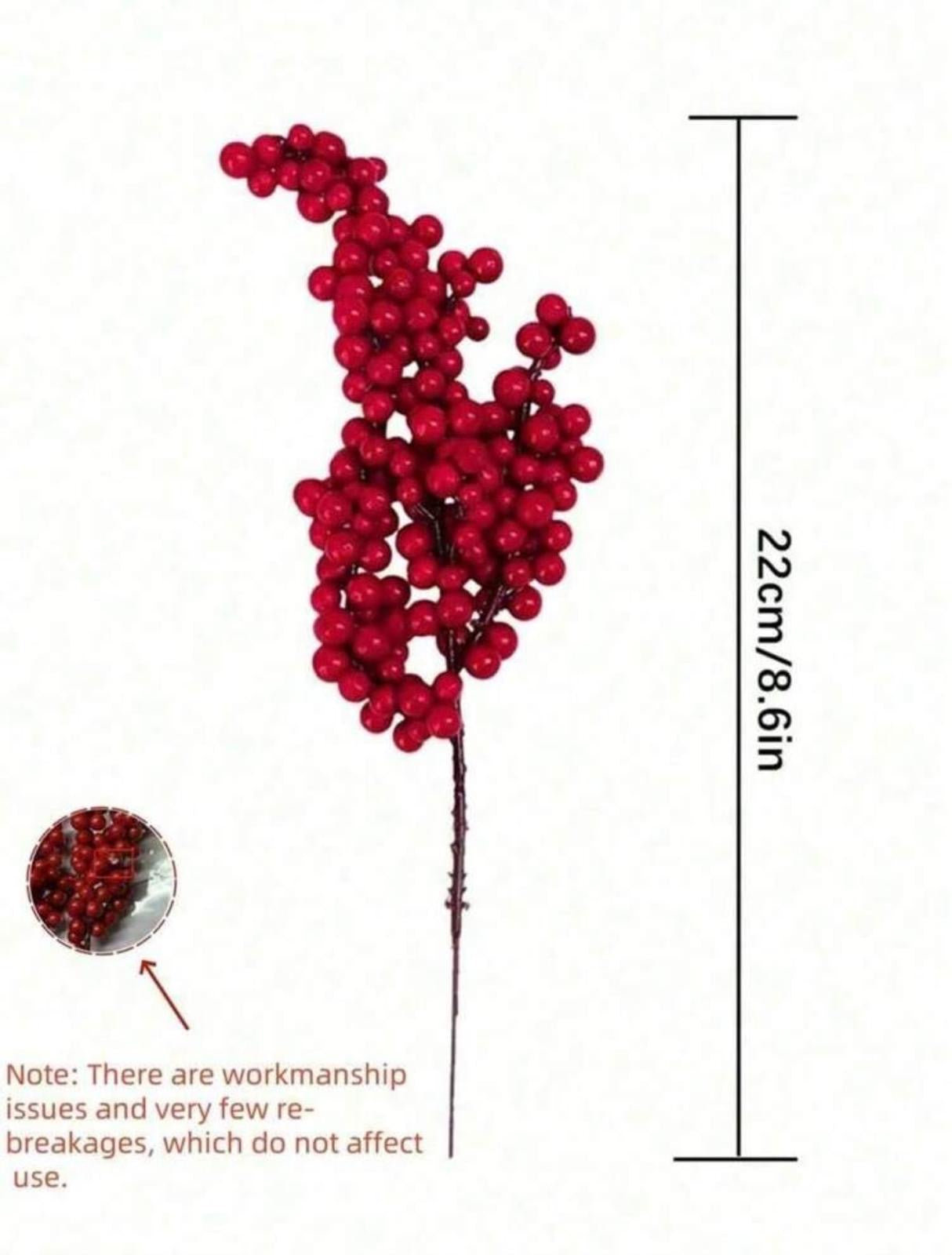 Decoratieve Bessentak Rood- set 6