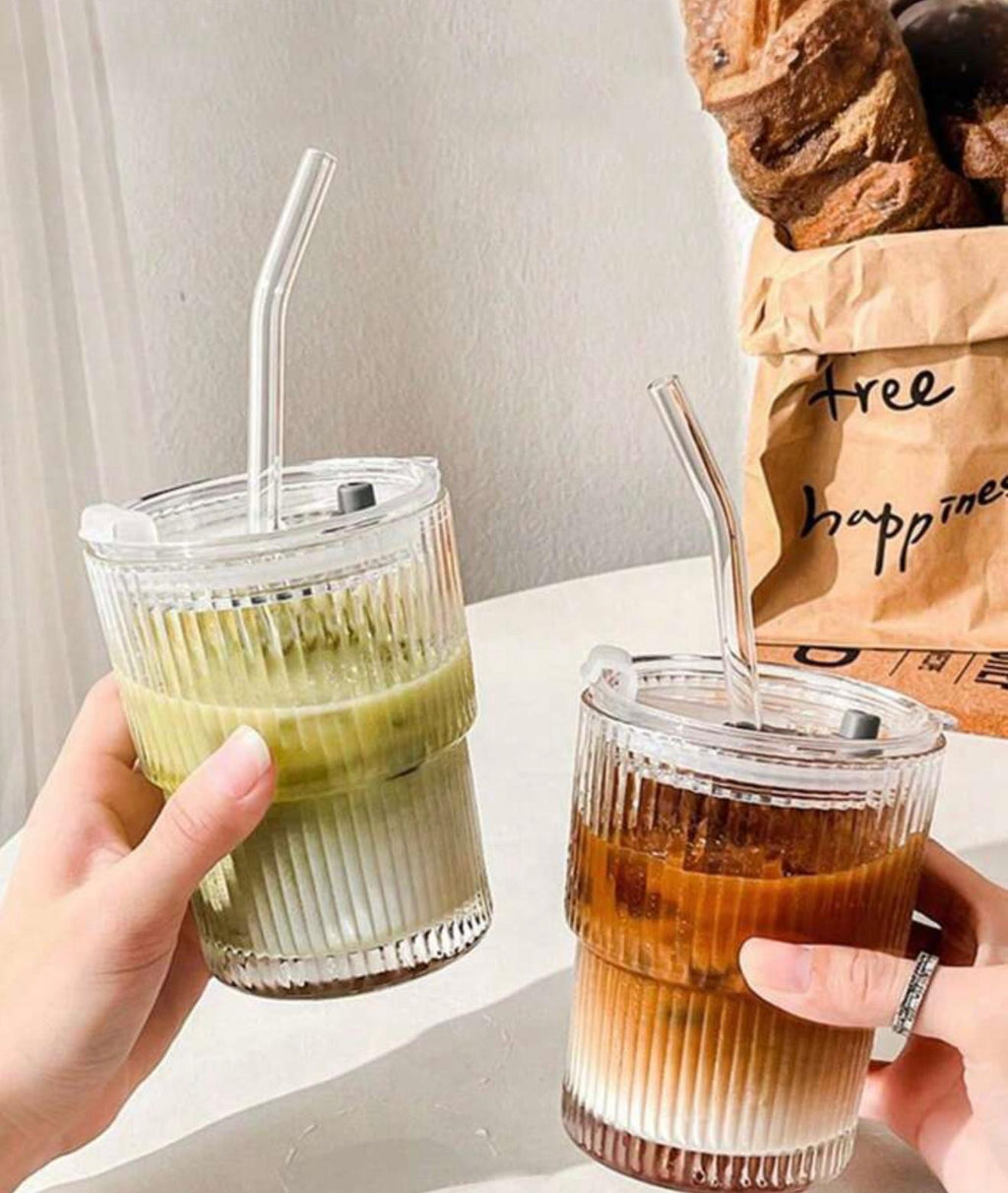 Matcha/iced coffee glas- set 6