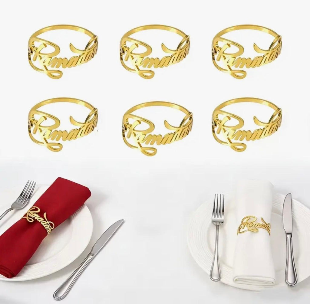 Ramadan Tafelringen – Set van 6