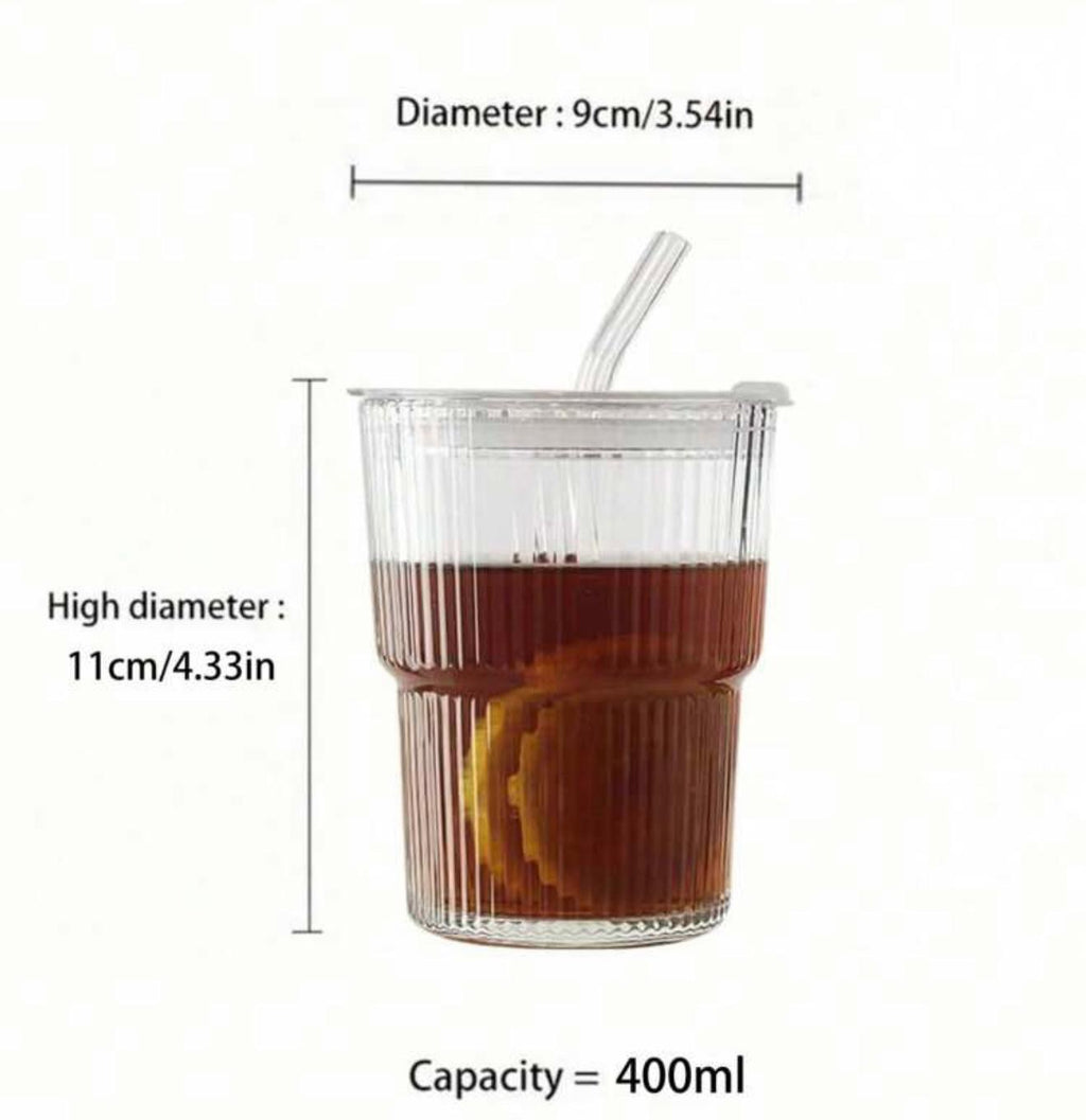 Matcha/iced coffee glas- set 6